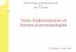 Pharmacologie et thérapeutiques UE 2.11 IFSI 1ère année