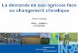 La demande en eau agricole face au changement climatique