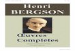 Henri Bergson : Oeuvres complètes Extrait