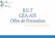 B.U.T GEA-AIX Offre de Formation