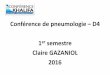 Conférence de pneumologie D4 1er semestre