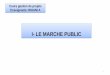 I- LE MARCHE PUBLIC