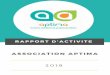 Rapport d'Activité 2019 - Association APTIMA 1
