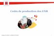 Coûts de production des ENR - DREAL Occitanie