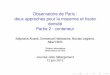 Observatoire de Paris : deux approches pour la moyenne et 