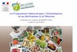 Le Programme National pour l'Alimentation et sa 