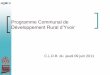 Programme Communal de Développement Rural d’Yvoir