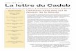 La lettre du Cadeb