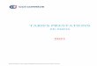 TARIFS PRESTATIONS en euros 2021 - Accueil - Chambre de 