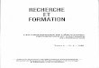 revue RECHERCHE ET FORMATION - Site de l'Institut 