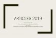 ARTICLES 2019 - CESS