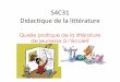 S4C31 Didactique de la littérature - ISFEC Auvergne
