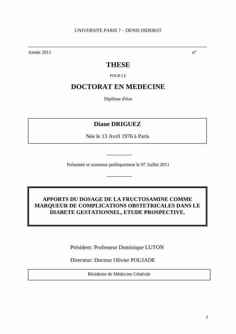 (PDF) THESE - bichat-larib.com · (macrosomie, prématurité, dystocie des ...